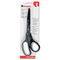 Universal Industrial Scissors, 8" Length, Straight, Black Carbon Coated Blades, Black/Blue UNV92021