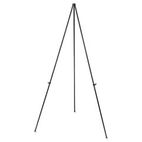 Universal Instant Setup Foldaway Easel, Adjusts 15" to 61" High, Steel, Black UNV43029