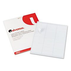 Universal Laser Printer Permanent Labels, 1 x 2-5/8, White, 750/Pack UNV80101