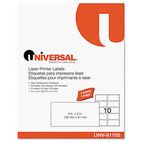 Universal Laser Printer Permanent Labels, 2 x 4, Clear, 500/Box UNV81105