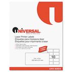 Universal Laser Printer Permanent Labels, 2 x 4, White, 2500/Box UNV80004