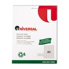 Universal Laser Printer Permanent Labels, Recycled, 1/2 x 1-3/4, White, 800/Pack UNV80110GN