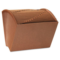 Universal Leather-Like Expanding File, Open Top, 12 x 10, 1-31, Letter, Redrope UNV13920