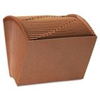 Universal Leather-Like Expanding File, Open Top, 12 x 10, 1-31, Letter, Redrope UNV13920