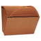 Universal Leather-Like Expanding File, Open Top, 12 x 10, A-Z, Letter, Redrope UNV13910