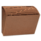 Universal Leather-Like Expanding File, Open Top, 12 x 10, Jan.-Dec., Letter, Redrope UNV13930