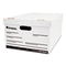 Universal Lift-Off Lid File Storage Box, Legal, Fiberboard, White, 12/Carton UNV95221