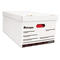 Universal Lift-Off Lid File Storage Box, Legal, Fiberboard, White, 12/Carton UNV95221