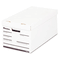 Universal Lift-Off Lid File Storage Box, Letter, Fiberboard, White, 12/Carton UNV95220