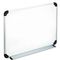 Universal Magnetic Dry Erase Board, Melamine, 24 x 18, White, Aluminum/Plastic Frame UNV43732