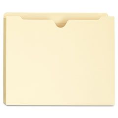 Universal Manila File Jackets with Reinforced Tabs, Two Inch Expansion, Letter UNV73700
