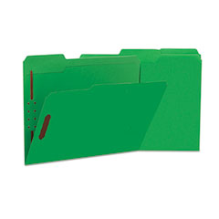 Universal Manila Folders, 2 Fasteners, 1/3 Tab, Letter, Green, 50/BX UNV13522