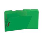 Universal Manila Folders, 2 Fasteners, 1/3 Tab, Letter, Green, 50/BX UNV13522