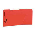 Universal Manila Folders, 2 Fasteners, 1/3 Tab, Letter, Red, 50/BX UNV13523