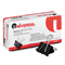 Universal Medium Binder Clips, Steel Wire, 5/8" Cap., 1-1/4" Wide, Black/Silver, Dozen UNV10210