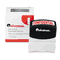 Universal Message Stamp, CONFIDENTIAL, Pre-Inked/Re-Inkable, Red UNV10046