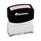 Universal Message Stamp, REVISED, Pre-Inked/Re-Inkable, Red UNV10068