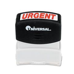 Universal Message Stamp, URGENT, Pre-Inked/Re-Inkable, Red UNV10070