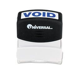 Universal Message Stamp, VOID, Pre-Inked/Re-Inkable, Blue UNV10071