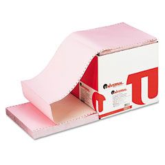 Universal Multicolor Computer Paper, 3-Part Carbonless, 15lb, 9-1/2 x 11, 1200 Sheets UNV15873