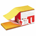 Universal Multicolor Paper, 4-Part Carbonless, 15lb, 9-1/2 x 11, Perforated, 900 Sheets UNV15874