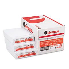 Universal Multipurpose Paper, 98 Brightness, 20lb, 8-1/2 x 11, White, 200,000 Sheets UNV9520PLT