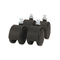 Universal Optional Snap-In Swivel Casters, Black, 4/Set UNV10004