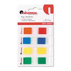 Universal Page Flags, Assorted Colors, 35 Flags/Dispenser, 4 Dispensers/Pack UNV99004