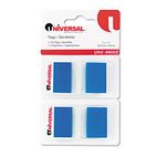 Universal Page Flags, Blue, 50 Flags/Dispenser, 2 Dispensers/Pack UNV99002