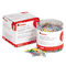 Universal Paper Clips, Vinyl Coated Wire, No. 1, Assorted Colors, 500/Pack UNV95001