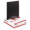 Universal Paper Report Cover, Tang Clip, Letter, 1/2" Capacity, Clear/Black, 25/Box UNV56116