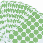 Universal Permanent Self-Adhesive Color-Coding Labels, 3/4in dia, Green, 1008/Pack UNV40115