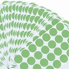 Universal Permanent Self-Adhesive Color-Coding Labels, 3/4in dia, Green, 1008/Pack UNV40115