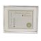 Universal Plastic Document Frame for 8 1/2 x 11 Insert w/Mat, Metallic Silver UNV76854