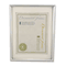 Universal Plastic Document Frame for 8 1/2 x 11 Insert w/Mat, Metallic Silver UNV76854