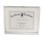 Universal Plastic Document Frame for 8 1/2 x 11 Insert w/Mat, Metallic Silver UNV76854