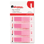 Universal Pop-Up Page Flags, 1/2 x 1-7/10, Pink, 140 per Pack UNV74006