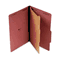 Universal Pressboard Classification Folder, Legal, Four-Section, Red, 10/Box UNV10260