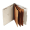 Universal Pressboard Classification Folder, Letter, Eight-Section, Gray, 10/Box UNV10292