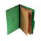 Universal Pressboard Classification Folders, Legal, Six-Section, Emerald Green, 10/Box UNV10312