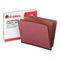 Universal Pressboard End Tab Classification Folders, Letter, Six-Section, Red, 10/Box UNV10315