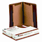 Universal Pressboard End Tab Folders, Letter, Six-Section, Bright Red, 10/Box UNV10320