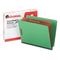 Universal Pressboard End Tab Folders, Letter, Six-Section, Green, 10/Box UNV10317