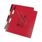 Universal Pressboard Hanging Data Binder, 14-7/8 x 11 Unburst Sheets, Red UNV15443