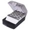 Universal Push-Button Business Card File, Plastic, 4 x 5 3/4 x 2 3/4, Black - Qty : 1