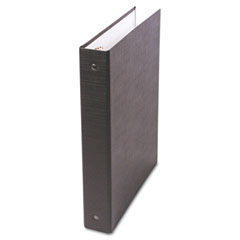 Universal PVC Free Round Ring Binder, Heavy Paper/Index Stock, 1" Capacity, Black UNV91301