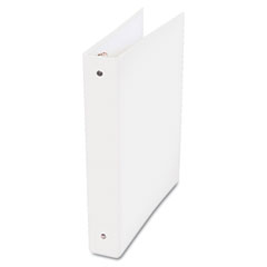 Universal PVC Free Round Ring Binder, Heavy Paper/Index Stock, 1" Capacity, White UNV91401