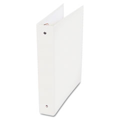 Universal PVC Free Round Ring Binder, Heavy Paper/Index Stock, 2" Capacity, White UNV91402