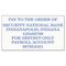 Universal Recycled Custom Micropore Stamp, Preinked, 1 3/8 x 2 1/2 UNV10032GN