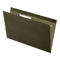 Universal Recycled Hanging File Folders, 1/5 Tab, Letter, Green, 25/BX UNV17115